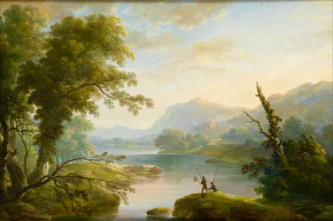 Fishermen in a Lakeland Landscape